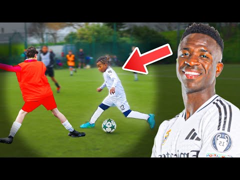 10 Year Old Kid VINI JR Shocks Pro Footballers In 6v6 Tournament