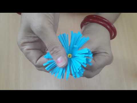 paper flower making craft - easy and beautiful paper flowers | paper craft | diy home decor