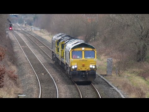 *FL Convoy* 66620 + 70011 + 70002 + 66618 on 0K98 @ Cow Lane on 25.01.2020 - HD