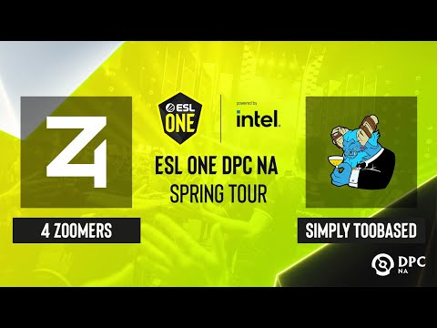 Dota2 - simply TOOBASED vs 4 Zoomers - Game 2 - ESL One DPC NA Spring