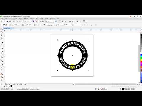 TUTORIAL MEMBUAT LOGO DAN TEXT MELINGKAR MENGGUNAKAN COREL DRAW