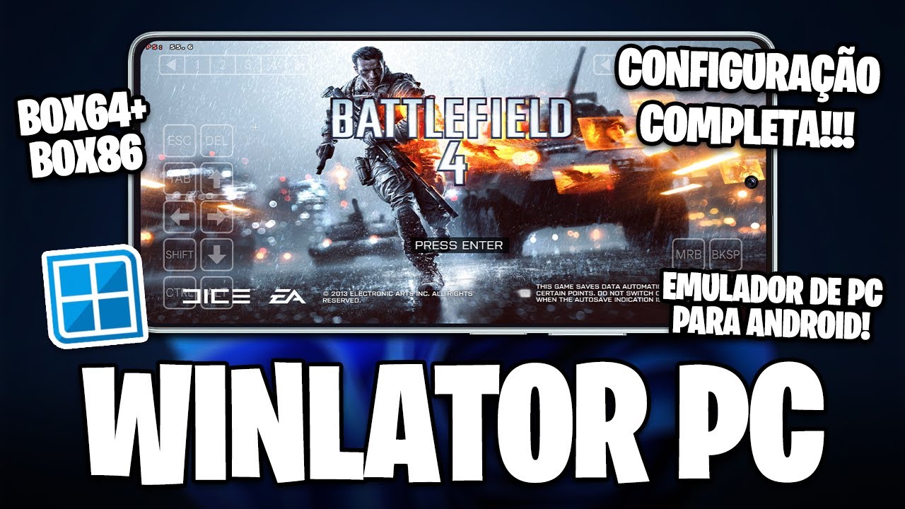 NOVO EMULADOR DE PC PARA ANDROID! | Como CONFIGURAR o Winlator | JOGOS DE PC NO SEU CELULAR! | Box64