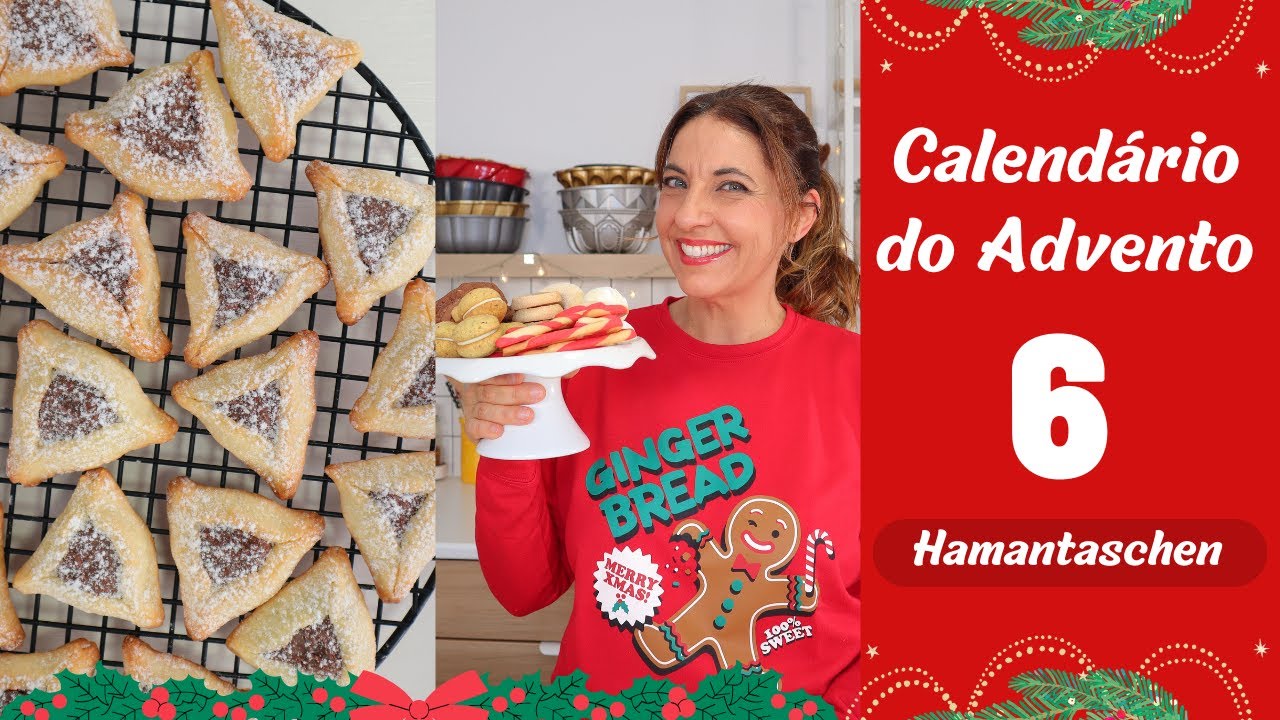 Hamantaschen (triângulos de Nutella)- Calendário do Advento 6