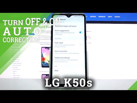 How to Activate Text Correction Options in LG K50S - Autocorrection