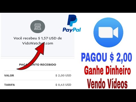 PAGOU $ 2! Site para Ganhar Dinheiro no PAYPAL Assistindo Vídeos - VIDSWATCHER