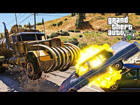 GTA 5 DEMONIACAL FUTURE SHOCK CERBERUS TRUCK CRASHES COMPILATIONS PART 2 - DESTRUCTION