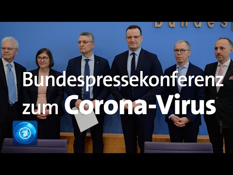 Corona-Virus: Pressekonferenz zum aktuellen Stand in Deutschland