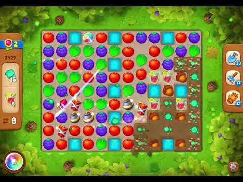 GardenScapes Level 2429 no boosters (17 moves)