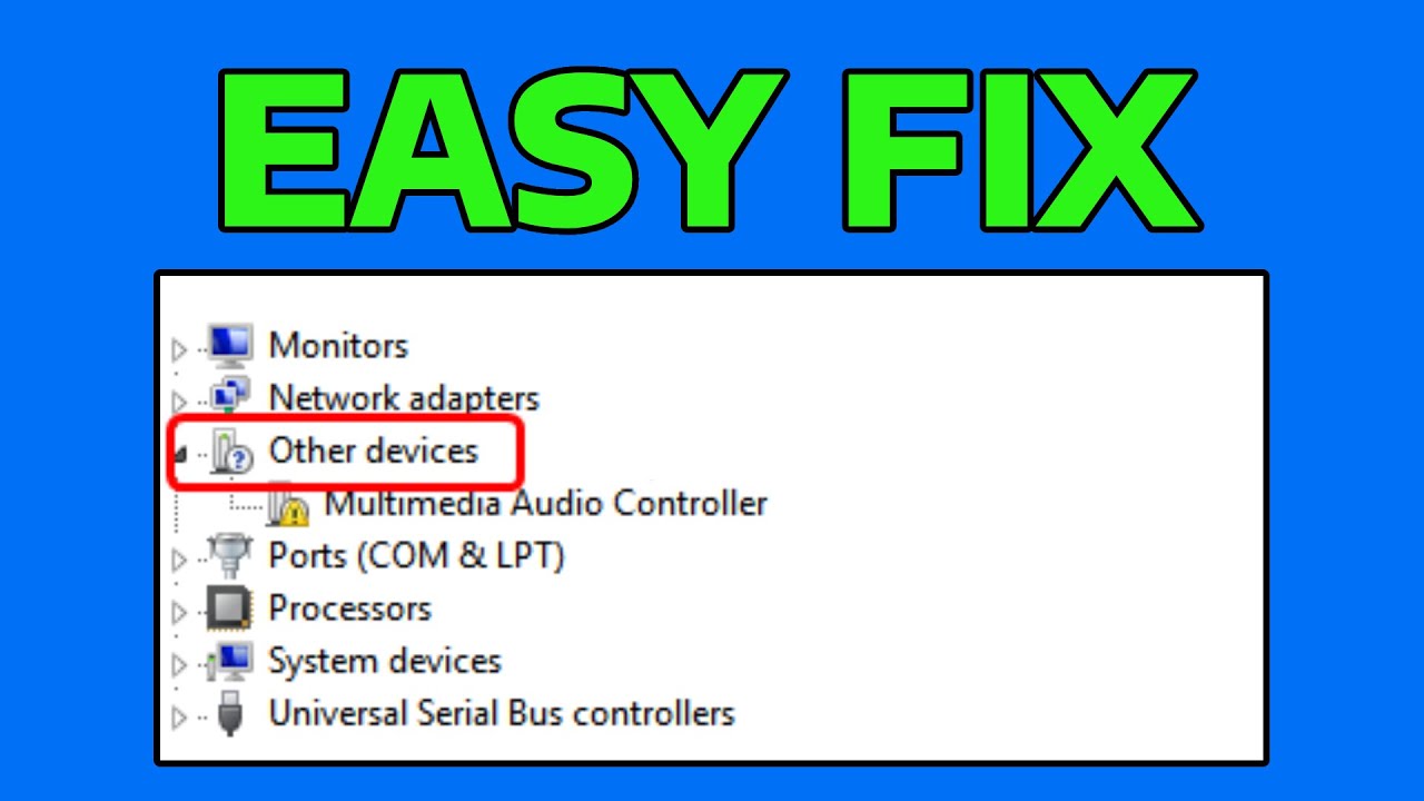 How To Fix Multimedia Audio Controller Driver Error in Windows