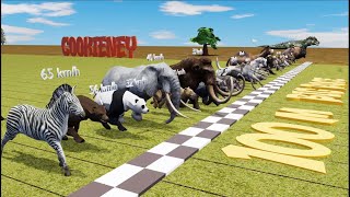 Big Race 30 Wild Animals, which is the fastest animal? | CookieNey