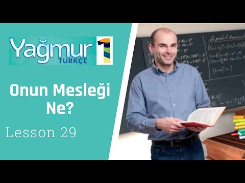 Learn Turkish Lesson 29, Jobs - Meslekler
