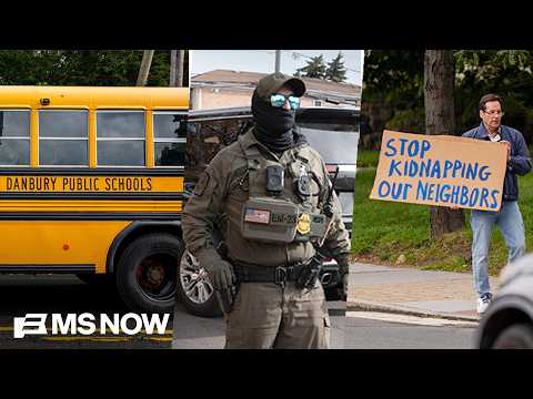 ‘Traumatize the kids’: ICE accused of arresting parents at school bus stops in Connecticut