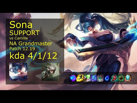 Rank 5 NA Sona Support: Sona vs Camille