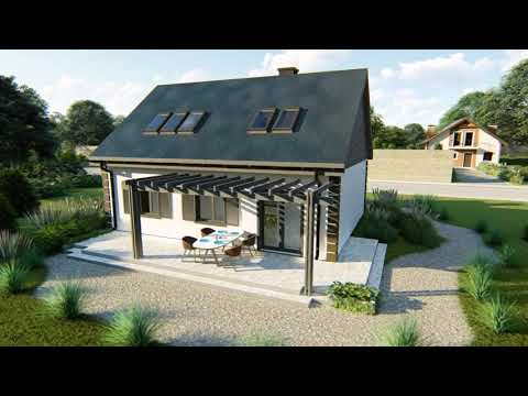 Z14 - Gotowy projekt domu z poddaszem użytkowym we współczesnym stylu do 108 m2