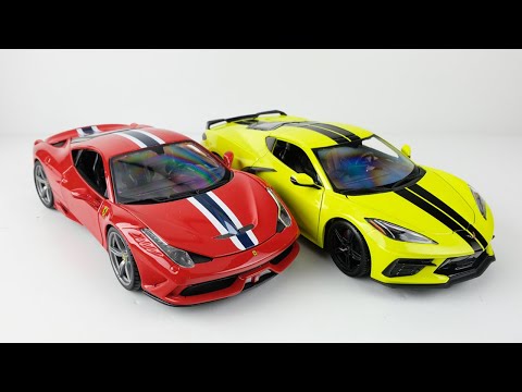 Super Car Sunday: Maisto 1/18 Ferrari 458 Speciale & 2020 C8 Corvette (Costco Exclusive Color)