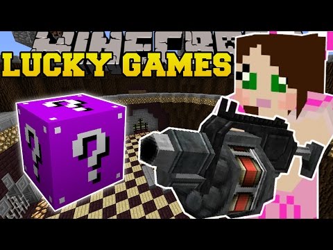 Minecraft: ROCKET LAUNCHERS EXPLOSIVE CHALLENGE GAMES - Lucky Block Mod - Modded Mini-Game