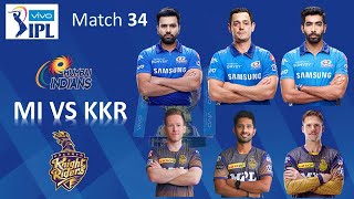 IPL 2021 Match 34 MI vs KKR Scorecard | Points Table | Orange Cap | Purple Cap