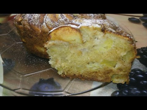 яблочный пирог сочная шарлотка с карамельной корочкой рецеп/Apple pieт  #ДомовитаяХозяйка