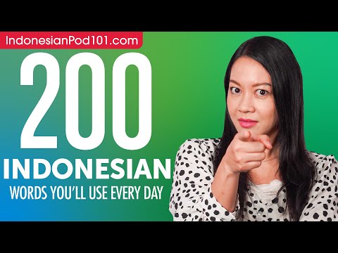 200 Indonesian Words You'll Use Every Day - Basic Vocabulary #60