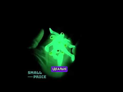 Люмінесцентна приманка для риболовлі GlowFish, зелена, набір з 10 штук - фото 1 - id-p2927835401