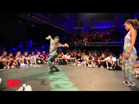 Marie Kaae vs Tatsuo 2ND ROUND BATTLES House Dance Forever - Summer Dance Forever 2015