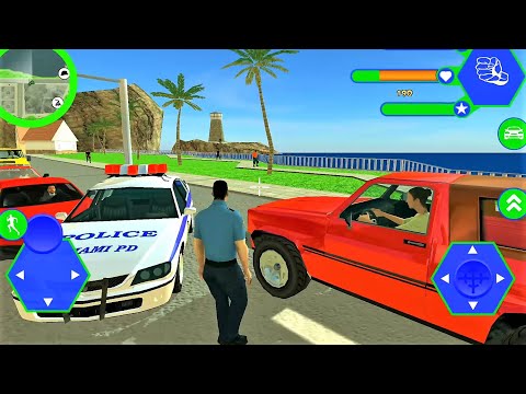 Miami Police Crime Vice Simulator - New game of city officer patrol like GTA  - Android Gameplay