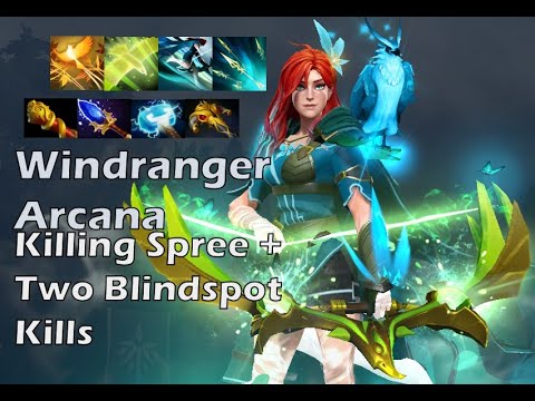 Windranger Arcana with Immortals -  Killing Spree + Two Blindspot Kills
