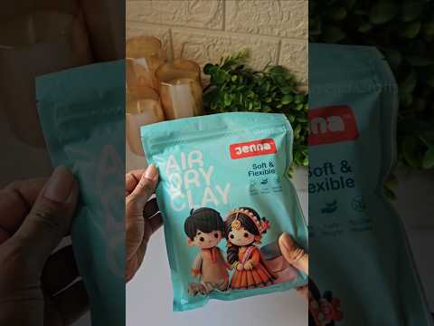 Unboxing Jenna Air-dry Clay 🤌✨️ #shorts #diy #clay #homemadeclay #airdryclay #jennahandcrafts
