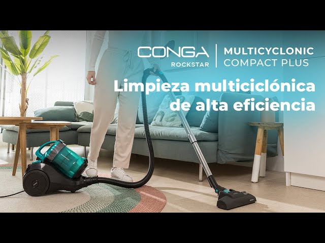 Aspirateur traîneau Cecotec Conga Rockstar Multicyclonic Compact Plus 800W Filtre haute efficacité video