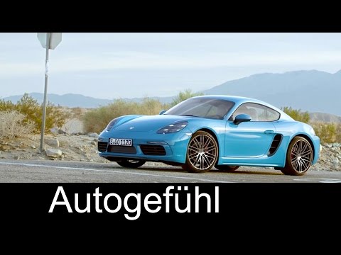 New Porsche 718 Cayman first look Miami blue preview neu - Autogefühl