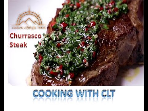 COOKING WITH CLT!!! Steak Churrasco with Chimichurri Sauce and smoked sautéed brussels sprouts