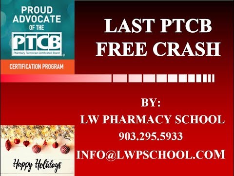 LAST FREE PTCB CRASH COURSE OF 2019!!!!! PTCB MATH PRACTICE QUESTIONS