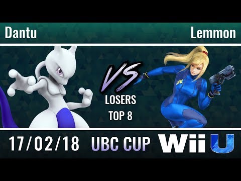 UBC Cup 2018: Losers Top 8 - Dantu (Mewtwo) vs Lemmon (Zero Suit Samus, Bayonetta)
