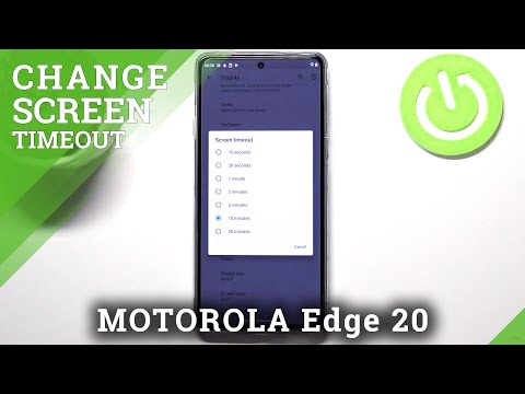 How to Change Screen Timeout on MOTOROLA Edge 20 – Adjust Display Settings