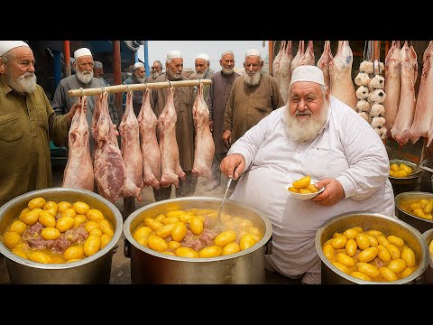 Afghan Most Cheap Rosh recipe | 500 KG Rosh  Dampukhat | Jalalabad Street food