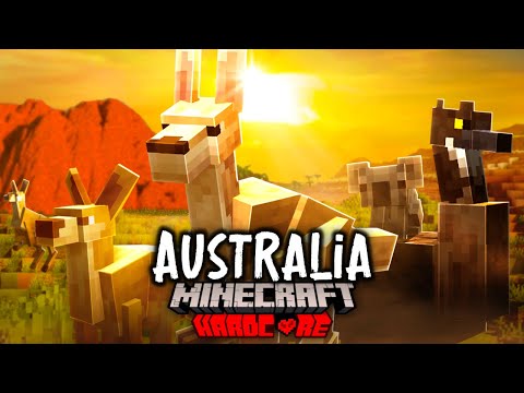 I Survived 100 Days in AUSTRALIA in Hardcore Minecraft!