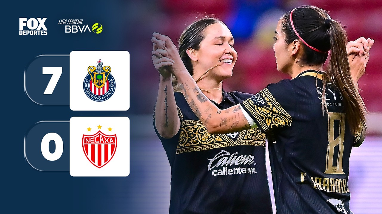 ¡GOLEADA DEL GUADALAJARA! | Chivas 7-0 Necaxa | HIGHLIGHTS | Jornada 11 | Liga MX Femenil 2026