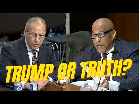 Booker GRILLS Trump Appointee on Senate Floor