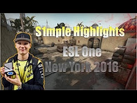 s1mple highlights [ESL ONE NEW YORK 2016]