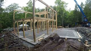 Timberframe Raise Day Timelapse