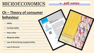 Theory of consumer behaviour microeconomics||microeconomics ch 2 theory of consumer behaviour