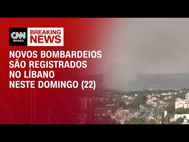 Novos bombardeios são registrados no Líbano neste domingo (22) | AGORA CNN