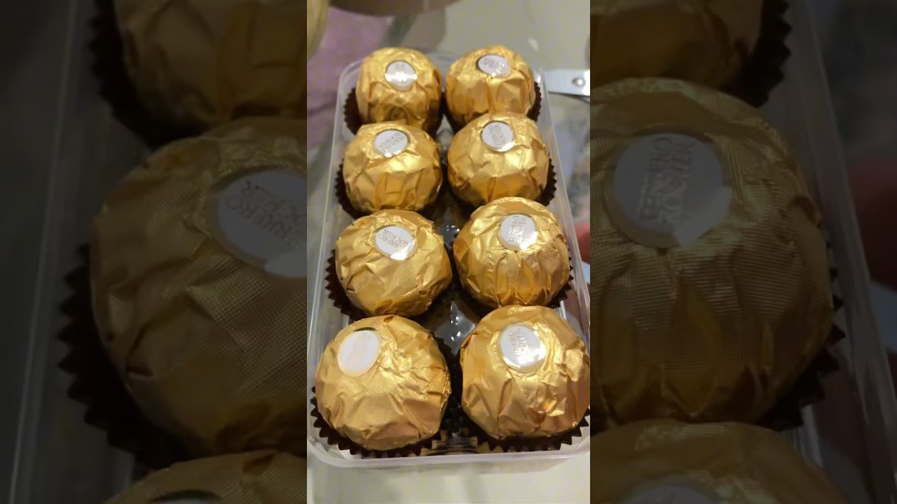 Opening Ferrero Rocher #shorts #viral #trending #satisfying