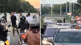 Il rapper blocca la Milano-Meda all'ora di punta per girare un videoclip: la lunghissima colonna ...