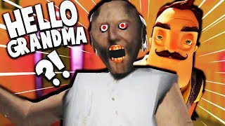 DID GRANNY TEACH HELLO NEIGHBOR EVERYTHING HE KNOWS?! | Granny Mobile Game Gameplay