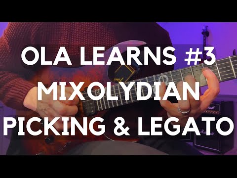 Ola Learns #3: Mixolydian Picking & Legato Lick