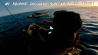 Je PÊCHE avec un ABONNÉ qui découvre son kayak à pédale après 35 ans de PAGAIE!