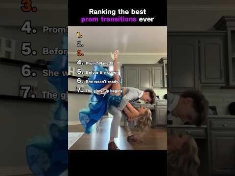 Ranking the best prom transitions ever #prom #ranking #tiktok #usa #promtransition