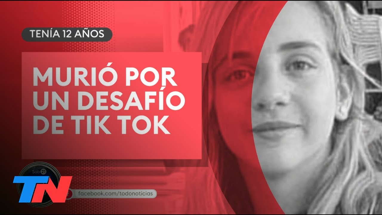 Morir por un desafío de Tik Tok. Milagros tenía 12 años