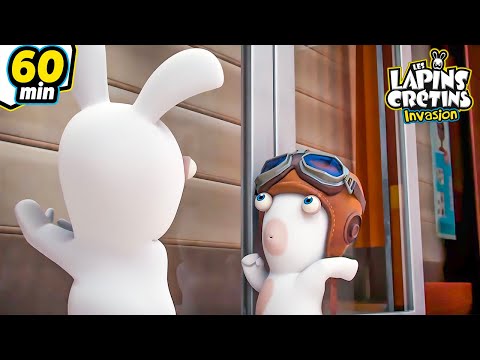 Les Lapins sont enfermés ! - Compilation 1H | Les Lapins Crétins Invasion🐰 | Nouveaux épisodes HD